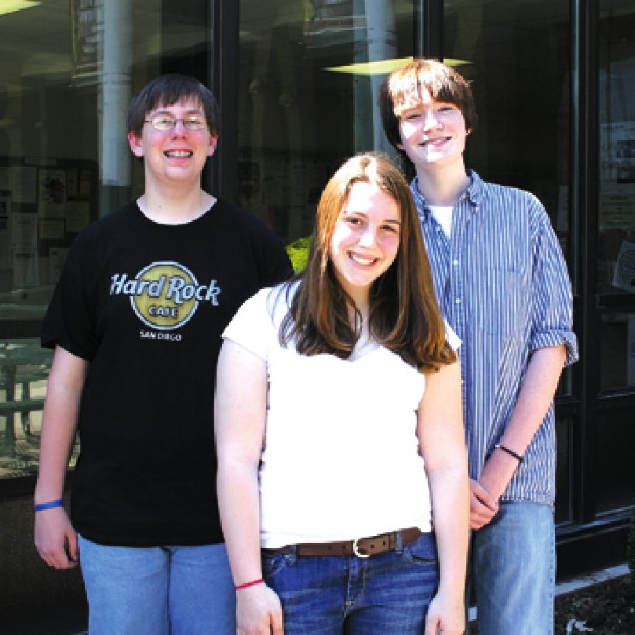 Lindbergh High School sophomores Travis Herd, Shira LeDeaux and Peter Kempf will attend the Missouri Scholars Academy next month.