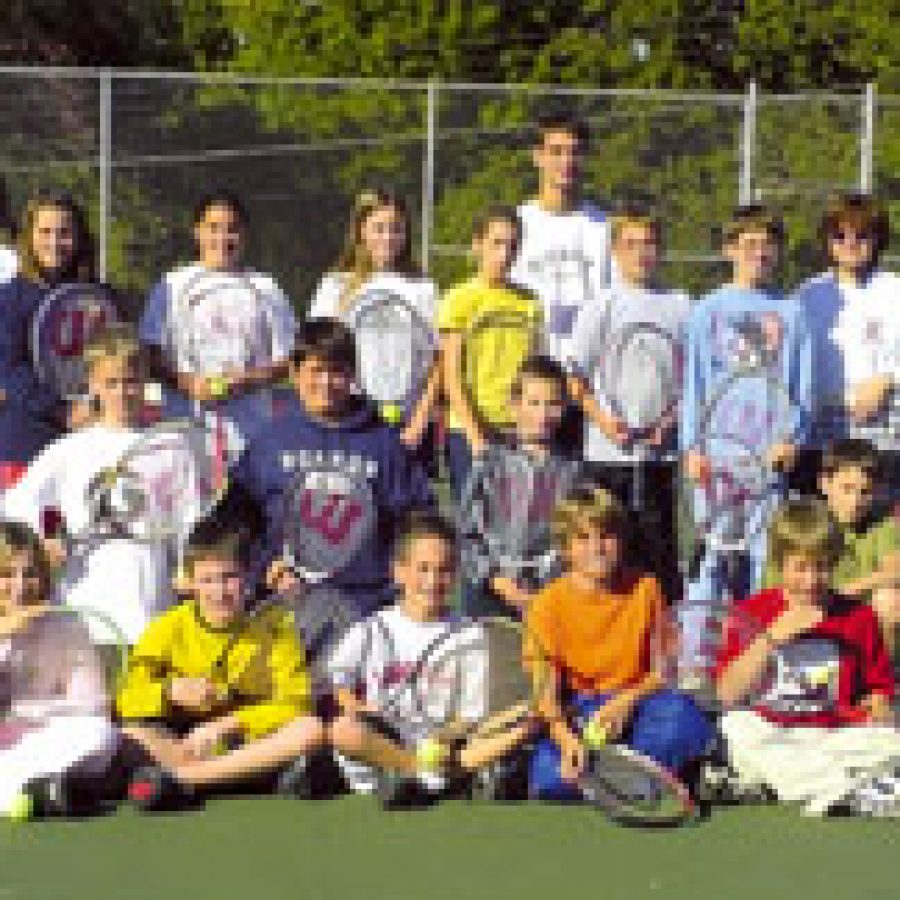 These Oakville Middle School pupils havent been bothered by all the \racquet\ donations theyve received from the U.S. Tennis Association. The association recently donated 36 racquets and a case of balls for the schools new tennis club.
