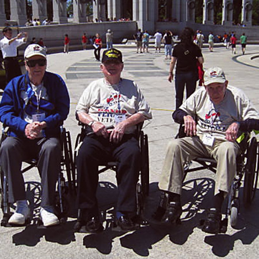Three residents of Fountain View Assisted Living — Victor Norber, Jim Meyer and Gene Skurat — recently were honored by the Honor Flight Network with a trip to Washington, D.C.